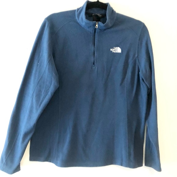 The North Face Tops - {The North Face} Fleece Quarter Zip Blue XL